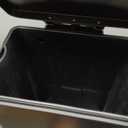 50 Liter / 13.2 Gallon Soft-Close, Smudge Resistant Trash Can with Foot Pedal and Built in Filter- Brown (Large)