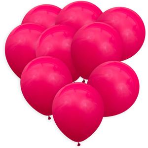 Fuchsia Balloons 50 Pack, 12 Inch Hot Pink Latex Balloons For Birthdays, Weddings, Baby Showers, Holidays
