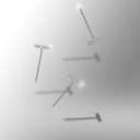 1000pcs Wig T Pins, 1 Inch Silver Sewing Pins Metal T Needle for Blocking Board Knitting Crochet Jewelry Wig Making Picture Hanging DIY Crafts Supplies