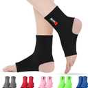 WYOX Ankle Brace for Sprained Ankle - Stabilizer Brace for Women, Support for Men, Achilles Tendonitis Wrap, and Compression Sleeve - Perfect for Running, Gym, Boxing, and Sports (Black, L/XL) (L / XL (Women 7.0 - 10.5/ Men 6.0 - 9.5))
