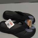 Skechers Men's USA Patino - Marlee Thong Sandal (10, Black)