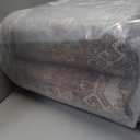 Green Washable Rug for Living Room Vintage Distressed Bedroom Rug