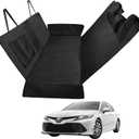 Proadsy 2025 Upgrade Dog Car Seat Cover Custom Fit 2018-2024 2025 Toyota Camry Back Seat Extender Waterproof Scratch Proof Durable Black Protector Pet Hammock