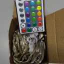 Fairy Curtain Lights - 16-Color Changing String Lights with Remote, 4 Lighting Modes, Ideal for Christmas, Weddings, Parties, Room Decor - Rainbow Backdrop