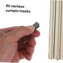 Cabilock 20pcs Detachable Curtain Hooks Stainless Steel Clip Rings for Easy Hanging Compatible with Various Rods and Tracks Anticorrosion Design for Living Room Bedroom and Bathroom