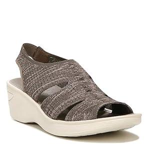 Womens Wedge Sandals Platform Walking Sandals Open Toe Ankle Elastic Strap Casual Comfortable Summer Dressy, Size 7.5