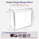 PKMN Booster Box Acrylic Case Protector  Ultra Thick 6/8mm Clear Acrylic Display Box with 5mm Magnetic Lid, Scratch-Resistant Rounded Edges, Collector Case Compatible with Trading Card Booster Boxes