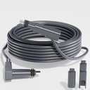 Klutchtech Starlink Cable 75FT for Standard Actuated Gen 2, Starlink Replacement Cable for Rectangular Satellite V2 Waterproof Gray (75FT/23M)