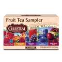 Celestial Seasonings Fruit Tea Sampler Herbal Tea Variety Pack, Caffeine Free, 18 Tea Bags Per Box,  BB Date 11/12/2027