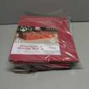 ZOBER Underbed Christmas Ornament Storage Box - Stores 120 3" Ornaments, With Dividers - Tear Proof 600D Oxford Fabric, Ornament Organizer Storage Box, Durable Christmas Containers Holder - Red