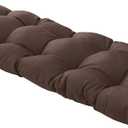 QILLOWAY Indoor/Outdoor Bench Cushion,51-Inches,Coffee (Coffee/Brown/Chocolate)