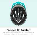 Schwinn Thrasher Helmet for Kids, Size 55-58 cm for Kids 8-14, Lightweight Microshell, Adjustable Dial & Straps, Interior Padding, Air Vents, Visor, Helmet for Boys and Girls, Teal