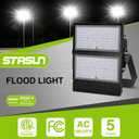 STASUN 600W 90000LM LED Flood Light Outdoor - Flying Series Ultra, 100-277V 5000K Daylight White, IP67 Waterproof Stadium Lights for Arena, Backyard, Parking Lot, Courts, ETL Certification
