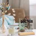 Doctor Gift Appreciation Thank You Gifts Clear Acrylic Sign Doctor's Day Birthday Retirement Gift for Doctors Decor for Home Hospital Office Table Shelf