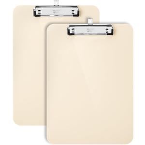 Mr. Pen- Plastic Clipboard, 12.5" x 9", 2 Pack, Clipboard Plastic, Low-Profile Metal Clip with Retractable Hanging Hole
