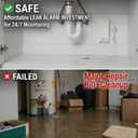 Water Leak Detector, 120dB Loud Siren, Powered by 9V Battery (not Include), Sensor Alarm for RV Kitchen Basement Water Heater, 5 Pack