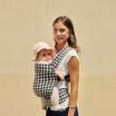 GROWNSY Baby Carrier Newborn to Toddler, Lightweight Ergonomic 7-44 lbs Newborn Carrier with Head Support, Easy to Wear Hands Free Infant Carrier for 0-36 Months, Houndstooth