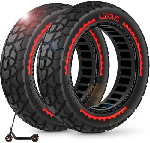 BANGTING 2PCS Upgrade 50/75-6.1 Scooter Off-road Solid Tires, 8.5x2 inches Tires Tubeless for Gotrax GXL V2/XR/APEX, 8 1/2 x2 Tire Replacement for Hiboy S2, Xiaomi 3 Lite/3/Pro 2/1s/M365