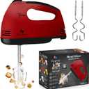 Hand Mixer Electric Handheld  7 Speed Ultra Power Electric Mixer Handheld (Red)