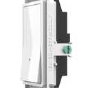 10Pack SOZULAMP-Illuminated-Light-Switch with Night Light, No Neutral Wire, Single Pole Decorator Rocker Switch, Dusk to Dawn LED Guide Light for Hallway Bathroom Stairs, 15A 120/277V, White