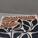 HIWX Boho Black and Beige Floral Pillow Covers 18 x 18, Botanical Neutral Plant Decorative Throw Pillow Cover, Abstract Bohemian Flower Plant for Sofa Bed Girls Room Home Decor Reversible Pillowcase