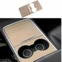 frani Center Console Wrap (Wooden Edition) Designed for Tesla Model 3/Y 2021-2025,Tesla Center Console Cover for Model 3/Y(Not for Model 3 Highland 2024-2025)