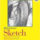 Strathmore 300 Series Sketch Pad, 14x17 inch, 100 Sheets, Glue Bound - Artist Sketchbook for Drawing, Illustration, Art Class Students