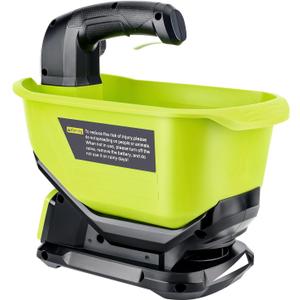 Salt Spreader for Ryobi 18V Battery, Handheld Power Spreader for Seeds, Fertilizer, Year-Round Coverage for Grass Seeds, Rock Salt, and ice melt Seasons. (Tool only)