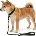 Adjustable Lightweight Metal Black Chain Leash for XS S M L Pet Dogs