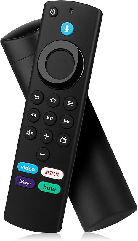Replacement Voice Remote (2nd Gen) Fit for Fire-AMZ-Smart TVs Stick/Lite/4K/TV Cube, Smart TVs (3rd Gen), Not for Insignia-Toshiba-Pioneer Smart TV, Not for Roku, Not for Samsung