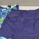 Daci Womens Tankini Swimsuits with Skirt - Two Piece Tummy Control Bathing Suits High Neck Swimwear (Blue, XL)