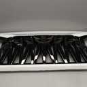Front Grill Shark Grille Compatible with 2007-2018 Jeep Wrangler Rubicon Sahara Sport JK JKU, White and Black