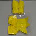 Hanaive 3 Pcs Cheerleading Pom Poms and Large Cheerleader Hair Bow Metallic Cheer Supplies for Team Spirit Sports Dance Cheering (Yellow)