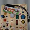 Joyreal Wooden Busy Board with LED Light, Montessori Toddler Toys, Wooden Sensory Board, Toddlers Activity Travel Toys for Boy & Girl Birthday Gift (Forest Theme)