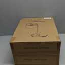 Table Lamp for Living Room Bedroom, 23.5" Table Lamps Set of 2 with USB C+A Ports, Bedside Lamps for Nightstand with Linen Lamp Shades, 2 Dimmable LED Bulbs Included, Black