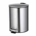 Home Zone Living Stainless Steel Step Pedal Bin 1.18Gal,4.5 L Kitchen trash Bag