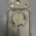 for iPhone 17 Pro Case for Women Girls,Compatible with MagSafe,Camera Control,Full Camera Protection, Cute Wave Magnetic Phone Case for iPhone 17 Pro,Stone