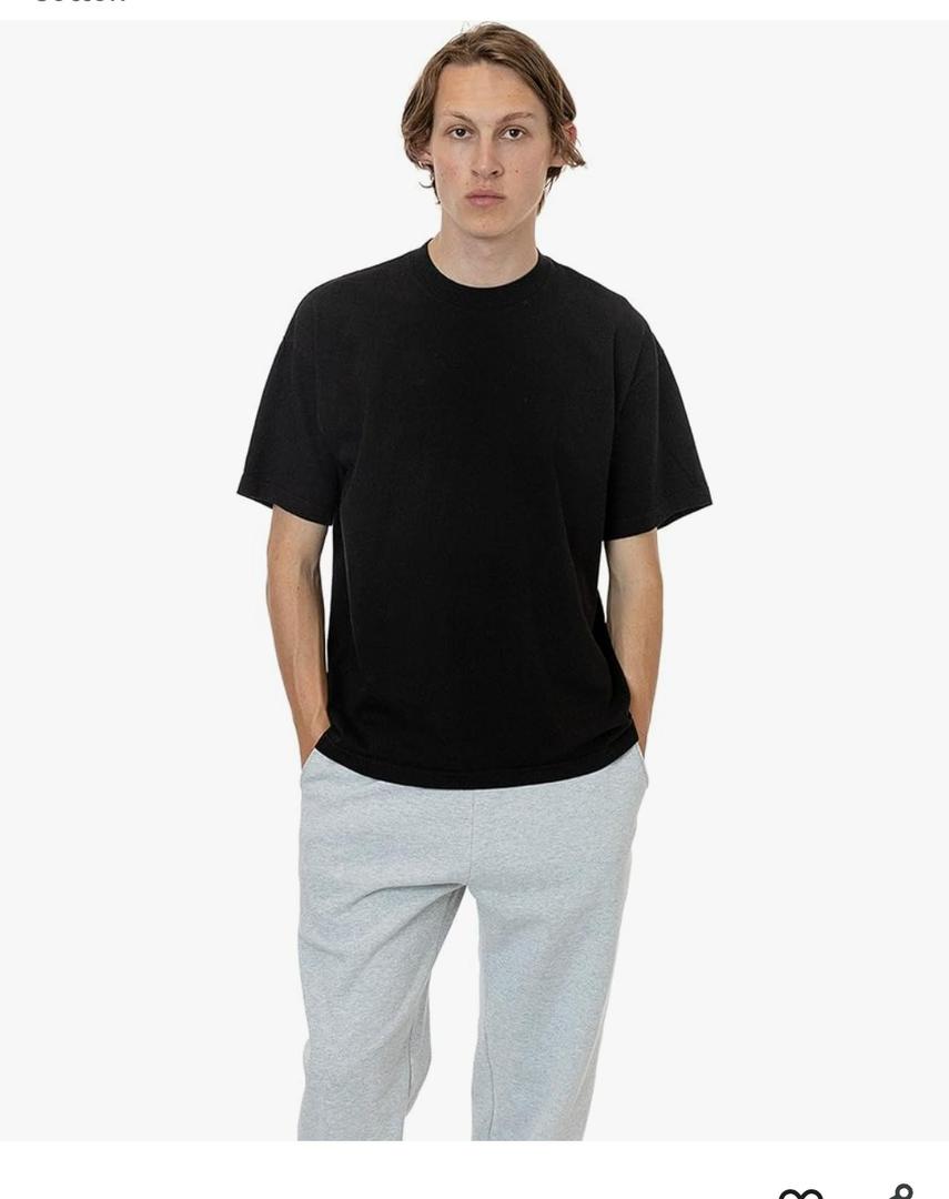 The 1801-6.5oz Garment Dye Crew Neck T-Shirt, Durable USA Cotton. XL