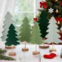 Christmas Table Decorations Christmas Tree Felt Centerpieces Modern Christmas Decor for Office, Home, Holiday, Xmas Gift