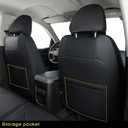 Covertopia Chevy Colorado and GMC Canyon Seat Covers, fit for 2023 2024 2025 Colorado and Canyon Crew Cab (Black)