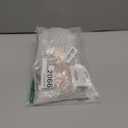 25 Pack Plastic Champagne Flutes 5.5oz Pink Rose Gold Rim Disposable Suitable for Wedding, Birthday Party, Thanksgiving Day, Christmas Supplies