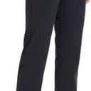 Oalka Women's Dress Pants Straight Leg Yoga Work Stretchy Pant for Office Business