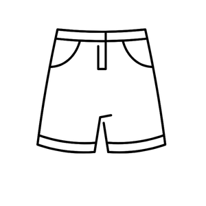 Orange Club Room Shorts, 44 Waist