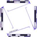 Mahjong Racks with Pushers, Anti-Slip Design Clear All-in-One Mahjong Racks and Pushers - Modern American Mahjong Tile Racks Set of 4 (Light Purple)