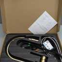 Havin Gold Kitchen Faucet with Pull Down Sprayer, High Arc Stainless Steel Material, with cUPC Ceramic Cartridge,Without Deck Plate,Fit for 1 Hole Kitchen Sink or Laundry Sink,Brushed Gold,HV501G