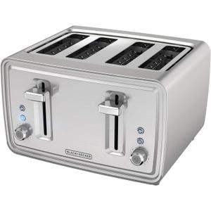 BLACK+DECKER 4-Slice Toaster, Stainless Steel, TR4900SSD