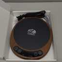 SourKeeper, Larger 2-in-1 Sourdough Starter Warmer Pro - 2026 Upgrade Larger Heating Plate, Dough Temp Probe, 1F Control (70110F), 24H Timer, Real-Time Monitoring Walnut,6.5inch