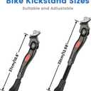 VECKUSON Kickstand for Kids Bike, Bicycle Kickstands Center Mount,  Bicycles Adjustable Aluminum Alloy Kickstands for 16-18-20inch Mountain Bike, Red