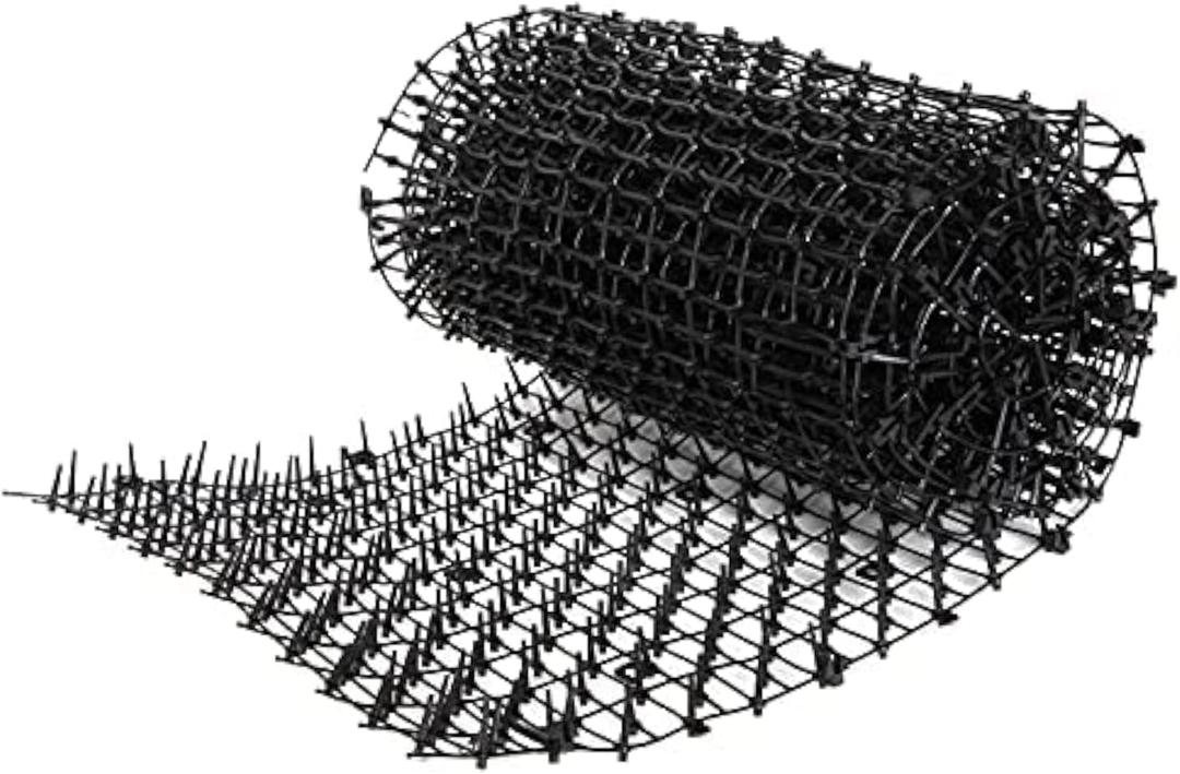 Tapix Cat Scat Mat with Spikes Digging Stopper (14 ft.) - Anti-cat Network Cat Strips, Cat Deterrent Mat for Indoor and Outdoor with 10 Staples