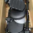 Wheelchair elevating Leg Rest with Padded Calf Pads,Foot Rest,for Drive Reclining and Standard Wheelchair, Transport Chair. Universal Replacement Parts, T94(1pr,Black)